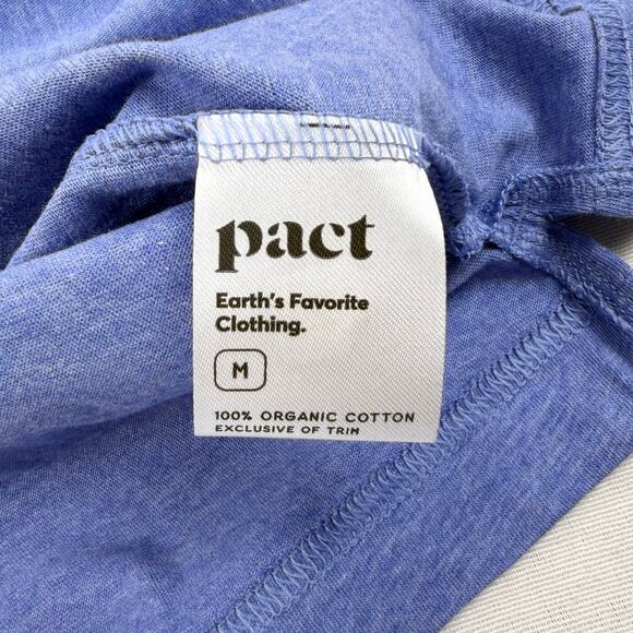 Pact Women's Organic Softspun Cotton Pocket Tee Dress Medium Blue - Picture 10 of 14